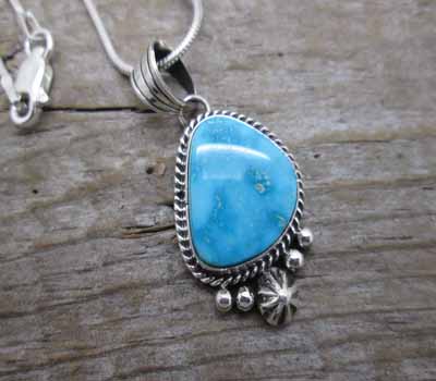 Native American Turquoise Pendant